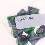 Maxbell 10pcs 8 Sided Dice D8 Polyhedral Dice for Dungeons and Dragons Table Games Green Purple - Aladdin Shoppers