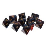 Maxbell 10pcs 8 Sided Dice D8 Polyhedral Dice for Dungeons and Dragons Table Games Red Blue - Aladdin Shoppers