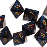 Maxbell 10pcs 8 Sided Dice D8 Polyhedral Dice for Dungeons and Dragons Table Games Red Blue - Aladdin Shoppers