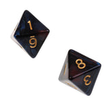 Maxbell 10pcs 8 Sided Dice D8 Polyhedral Dice for Dungeons and Dragons Table Games Red Blue - Aladdin Shoppers