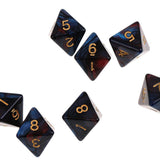 Maxbell 10pcs 8 Sided Dice D8 Polyhedral Dice for Dungeons and Dragons Table Games Red Blue - Aladdin Shoppers