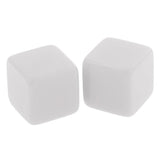 Maxbell 25 Pieces Square Edge Blank Dices D6 Six Sided RPG Gaming Dice Gift White - Aladdin Shoppers