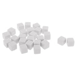 Maxbell 25 Pieces Square Edge Blank Dices D6 Six Sided RPG Gaming Dice Gift White - Aladdin Shoppers