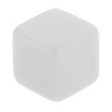 Maxbell 25 Pieces Square Edge Blank Dices D6 Six Sided RPG Gaming Dice Gift White - Aladdin Shoppers