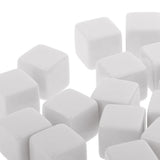 Maxbell 25 Pieces Square Edge Blank Dices D6 Six Sided RPG Gaming Dice Gift White - Aladdin Shoppers