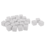 Maxbell 25 Pieces Square Edge Blank Dices D6 Six Sided RPG Gaming Dice Gift White - Aladdin Shoppers