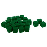Maxbell 25 Pieces Square Edge Blank Dices D6 Six Sided RPG Gaming Dice Gift Green - Aladdin Shoppers