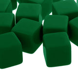 Maxbell 25 Pieces Square Edge Blank Dices D6 Six Sided RPG Gaming Dice Gift Green - Aladdin Shoppers