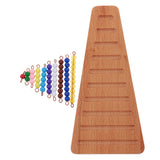 Maxbell Maxbell Montessori Math Colored Bead Stairs + Sensorial Color Box Materials Kids Toy