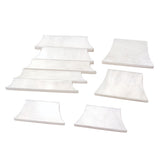 Maxbell White Mother of Pearl Shell Guitar Block Blank Fretboard Inlay Material Set