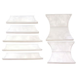 Maxbell White Mother of Pearl Shell Guitar Block Blank Fretboard Inlay Material Set