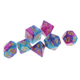 Maxbell 42PCS Double-Colors Polyhedral Dice 16mm for Dungeons and Dragons RPG MTG Games - Aladdin Shoppers