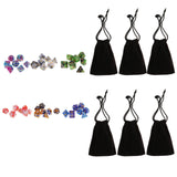 Maxbell 42PCS Double-Colors Polyhedral Dice 16mm for Dungeons and Dragons RPG MTG Games - Aladdin Shoppers