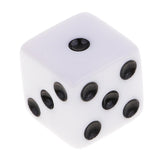 Maxbell 10 Pieces Six Sided Dice Digital Dices Set RPG Playing Game Toy White - Aladdin Shoppers