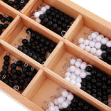 Maxbell Maxbell Kids Montessori White Black Beads Bar for Kids Early Developing Math Counting Toy