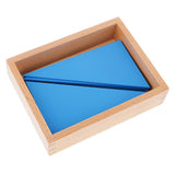 Maxbell Maxbell A Box of Wooden Blue Triangle Constructive Toy for Kids Intelligence Developing Toy