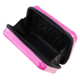 Maxbell Maxbell Travel Cosmetics Bag Case Box Makeup Storage Holder Organizer Gift Rose Red