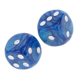 Maxbell 100Pieces D6 Round Corner Dotted Dice 16mm for Dungeons and Dragons   TRPG