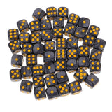 Maxbell 100Pieces D6 Round Corner Dotted Dice 16mm for Dungeons and Dragons   TRPG