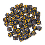 Maxbell 100Pieces D6 Round Corner Dotted Dice 16mm for Dungeons and Dragons   TRPG