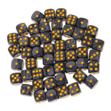Maxbell 100Pieces D6 Round Corner Dotted Dice 16mm for Dungeons and Dragons   TRPG