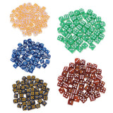 Maxbell 100Pieces D6 Round Corner Dotted Dice 16mm for Dungeons and Dragons   TRPG