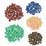 Maxbell 100Pieces D6 Round Corner Dotted Dice 16mm for Dungeons and Dragons   TRPG