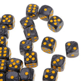 Maxbell 100Pieces D6 Round Corner Dotted Dice 16mm for Dungeons and Dragons   TRPG