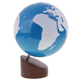 Maxbell Maxbell Montessori Sandpaper Geography Cards+Globe of Land&Water for Children Kids