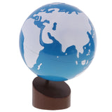 Maxbell Maxbell Montessori Sandpaper Geography Cards+Globe of Land&Water for Children Kids