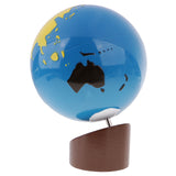 Maxbell Maxbell Montessori Sandpaper Geography Cards+Globe of World Parts for Baby Kids Toy