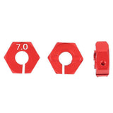 Maxbell 8 Pieces Wheel Hex Drive Hub Adapter Upgrade Parts for 1/10 RC Car 7mm 5mm