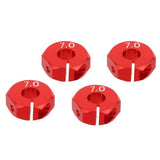 Maxbell 8 Pieces Wheel Hex Drive Hub Adapter Upgrade Parts for 1/10 RC Car 7mm 5mm