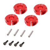 Maxbell 8 Pieces Wheel Hex Drive Hub Adapter Upgrade Parts for 1/10 RC Car 7mm 5mm