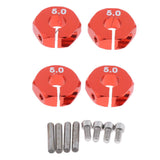 Maxbell 8 Pieces Wheel Hex Drive Hub Adapter Upgrade Parts for 1/10 RC Car 7mm 5mm