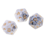 Maxbell 20pcs 20 Sided Dice D20 Polyhedral Dice for Dungeons and Dragons Table Games