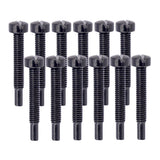 Maxbell 12 Sets Electric Guitar Humbucker Polepiece Mounting Screws Golden + Black