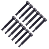Maxbell 12 Sets Electric Guitar Humbucker Polepiece Mounting Screws Golden + Black