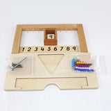 Maxbell Kids Movable Alphabets Box Letters + 1-9 Beads Bar Hanging Frame Toys Gifts