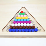 Maxbell Kids Movable Alphabets Box Letters + 1-9 Beads Bar Hanging Frame Toys Gifts