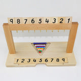 Maxbell Kids Movable Alphabets Box Letters + 1-9 Beads Bar Hanging Frame Toys Gifts