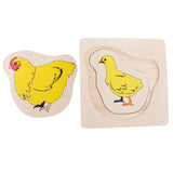 Maxbell Maxbell Montessori Materials Intelligence Developing Toy Growth Puzzles of Chicken