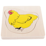 Maxbell Maxbell Montessori Materials Intelligence Developing Toy Growth Puzzles of Chicken