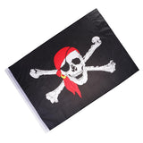Maxbell 2ftx3ft Pirate Skull with Red Bandana Flag Polyester 60x90cm for Hom Decors - Aladdin Shoppers