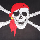 Maxbell 2ftx3ft Pirate Skull with Red Bandana Flag Polyester 60x90cm for Hom Decors - Aladdin Shoppers