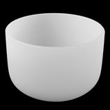 8 Inch Crystal Singing Bowl C Note white+Thicken Singing Bowl Carry Bag Case