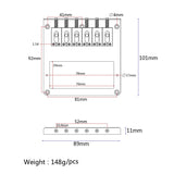 Maxbell Double Pickup Humbucker Bridge +3 Ply Pickguard for TL Electric Guitar Parts