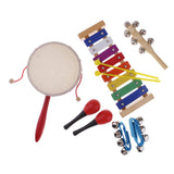 Maxbell Maxbell Kids Musical Instruments Percussion Toy Rhythm Band Xylophone Drum Bell Set