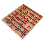 2 Set Montessori Movable Alphabets Box Letters Wooden for Children Education