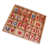 2 Set Montessori Movable Alphabets Box Letters Wooden for Children Education